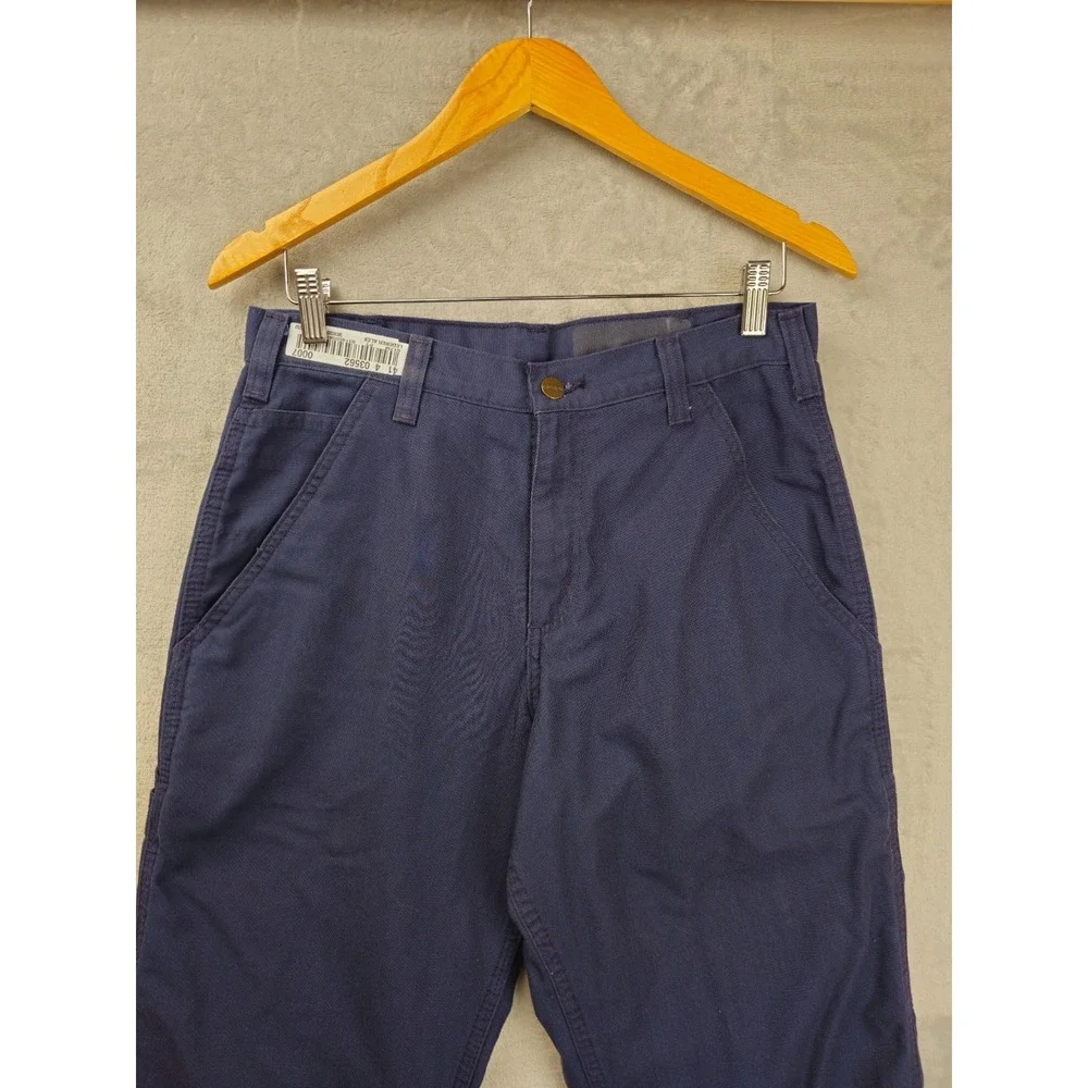 Carhartt Canvas Utility Pants Men's Size 30x32 Blue Dungaree Fit Chino 383-20